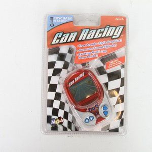 MGA Entertainment Keychain Classics Car Racing Red Handheld Electronic Game